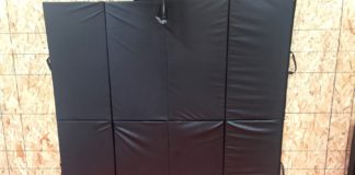 BestMassage Black New 4’x8’x2″Thick Folding Panel Gymnastic Mat Review Gym Wall Basketball Mat