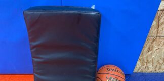 Pro Down Collegiate Blocking Shield Black Review Pro Down Blocking Pad Front